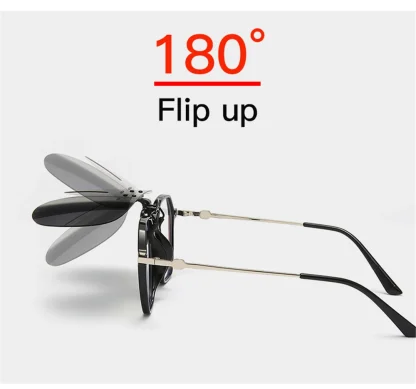 Rimless Flip Up Clip-ons for Sunglasses - Image 2