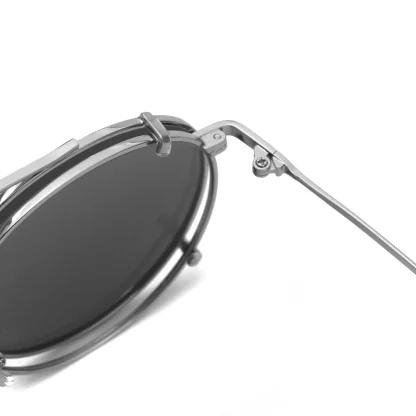 Polarized Round Clip-on Sunglasses - Image 4