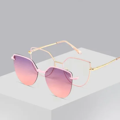 Cat Eye Clip-on Sunglasses