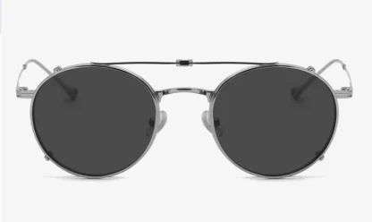 Polarized Round Clip-on Sunglasses - Image 3