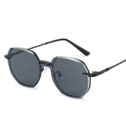 Round Magnetic Clip-on Sunglasses - Image 2