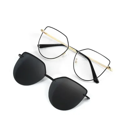 Cat Eye Clip-on Sunglasses - Image 3