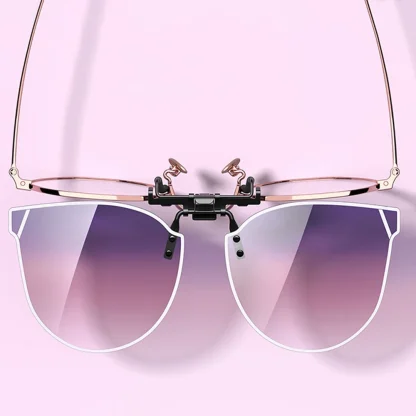 Gradient Flip Up Clip-ons for Sunglasses