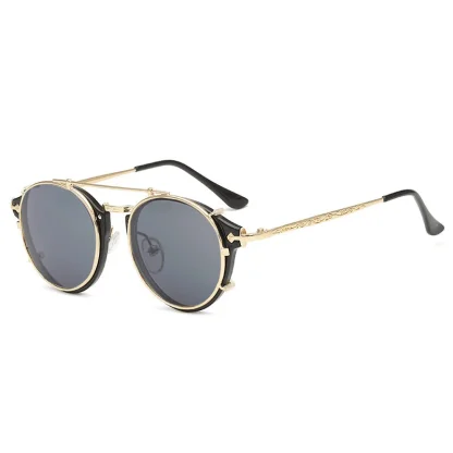 Elegant Retro Clip-on Sunglasses