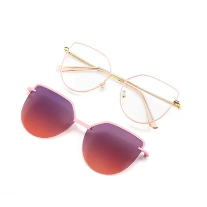 Cat Eye Clip-on Sunglasses - Image 4