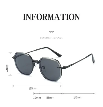Round Magnetic Clip-on Sunglasses - Image 7