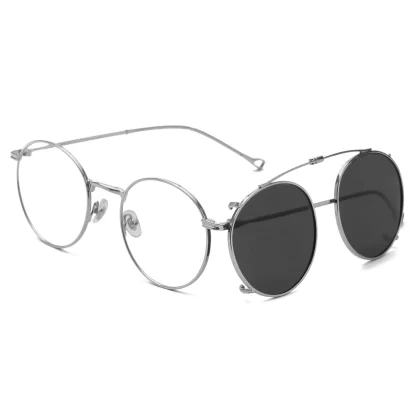 Polarized Round Clip-on Sunglasses - Image 5
