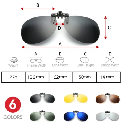 Rimless Aviator Clip-ons for Sunglasses - Image 5