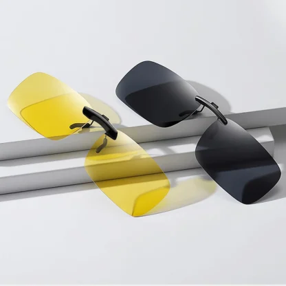 Colored Rectangular Clip-ons for Sunglasses - Image 2