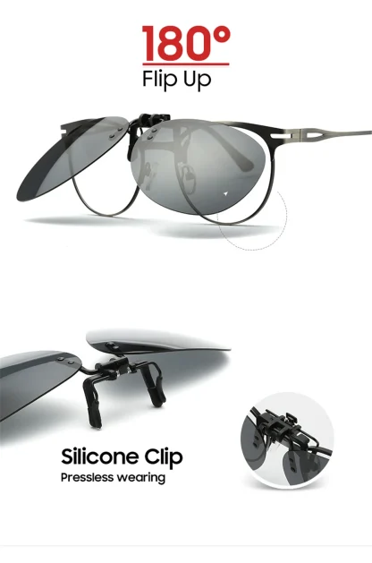 Rimless Aviator Clip-ons for Sunglasses - Image 3