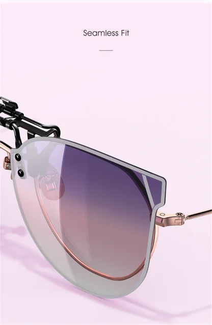 Gradient Cat Eye Clip-ons for Sunglasses - Image 3