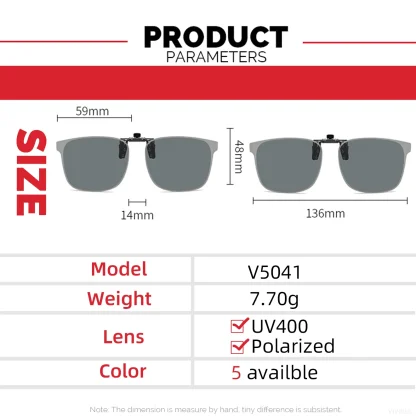 Anti-glare Square Clip-ons for Sunglasses - Image 3