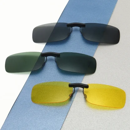 Rectangular Rimless Clip-ons for Sunglasses