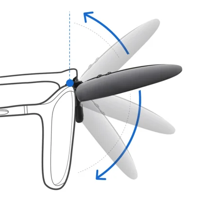 Aviator Flip-up Clip-ons for Sunglasses - Image 2