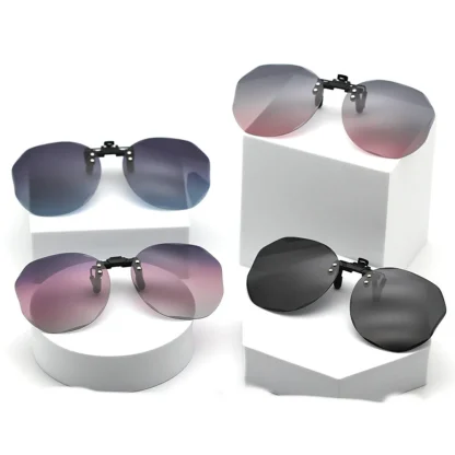 Anti-UV Gradient Clip-ons for Sunglasses
