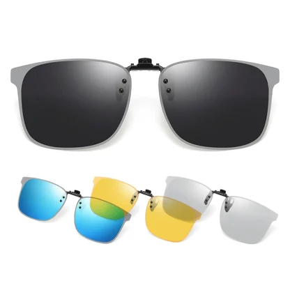 Anti-glare Square Clip-ons for Sunglasses