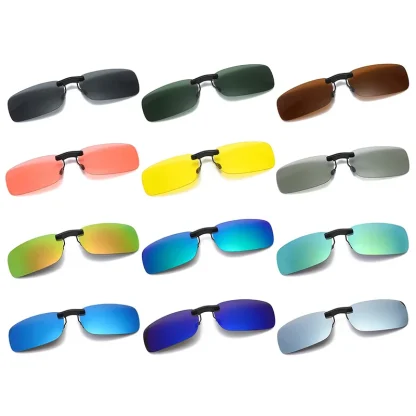 Rectangular Driving Clip-ons for Sunglasses - Image 3