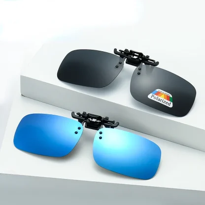 Rectangular Clip-ons for Sunglasses