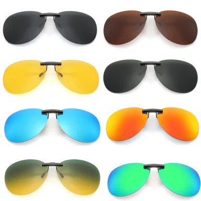 Tinted Polarized Clip-ons for Sunglasses