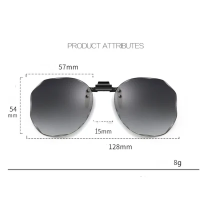 Anti-UV Gradient Clip-ons for Sunglasses - Image 4