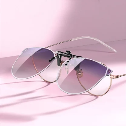 Gradient Cat Eye Clip-ons for Sunglasses