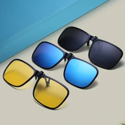 Flip-up Anti-glare Clip-ons for Sunglasses - Image 2